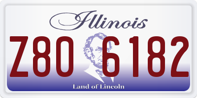 IL license plate Z806182