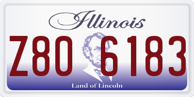 IL license plate Z806183