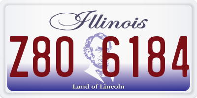 IL license plate Z806184