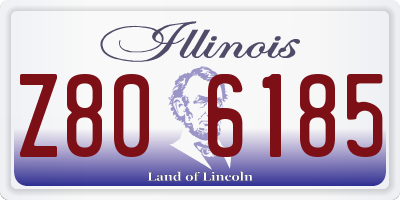 IL license plate Z806185