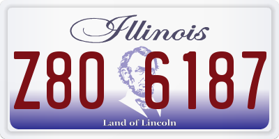 IL license plate Z806187