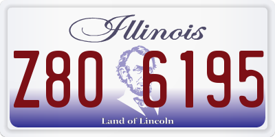 IL license plate Z806195