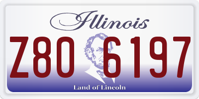 IL license plate Z806197