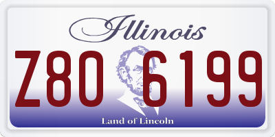 IL license plate Z806199