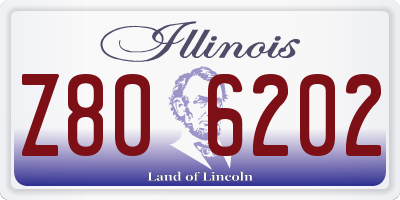 IL license plate Z806202