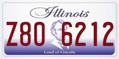 IL license plate Z806212