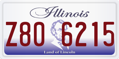 IL license plate Z806215