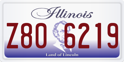 IL license plate Z806219