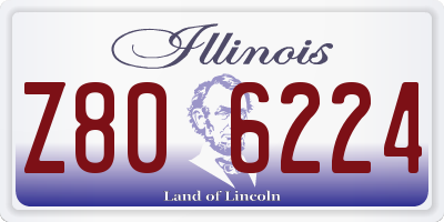 IL license plate Z806224