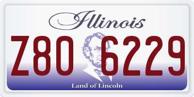 IL license plate Z806229