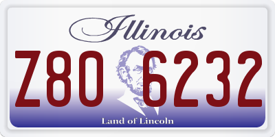 IL license plate Z806232