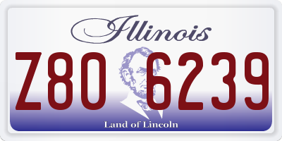IL license plate Z806239