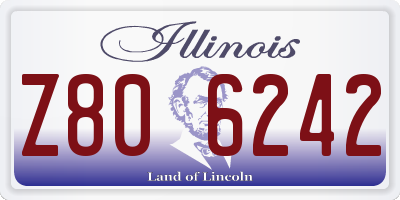 IL license plate Z806242
