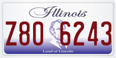 IL license plate Z806243