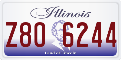 IL license plate Z806244