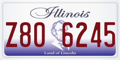 IL license plate Z806245