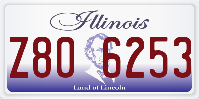 IL license plate Z806253