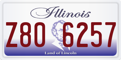IL license plate Z806257