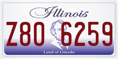 IL license plate Z806259