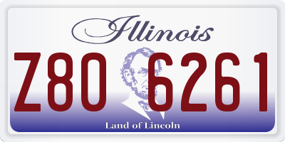 IL license plate Z806261