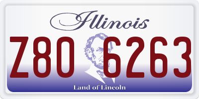 IL license plate Z806263
