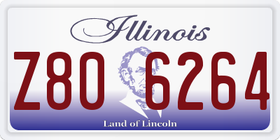 IL license plate Z806264