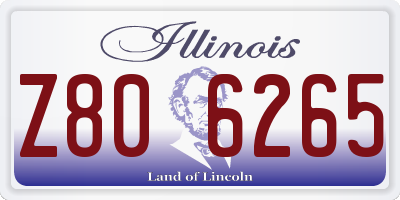 IL license plate Z806265