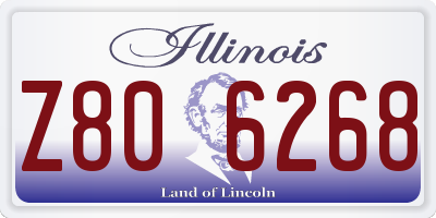 IL license plate Z806268