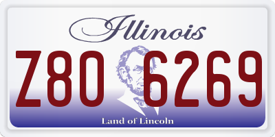 IL license plate Z806269
