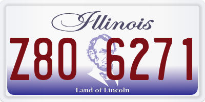 IL license plate Z806271