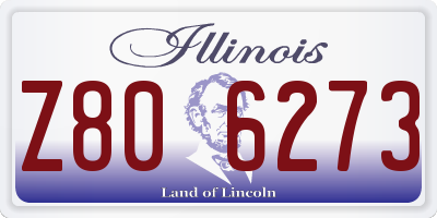 IL license plate Z806273