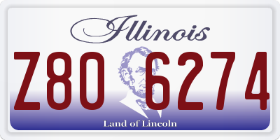 IL license plate Z806274