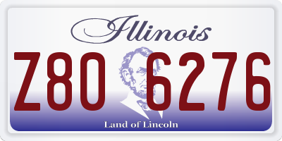 IL license plate Z806276