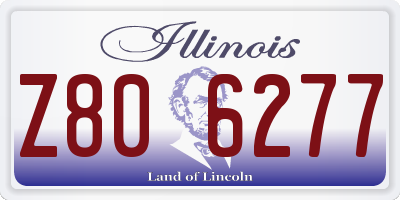 IL license plate Z806277