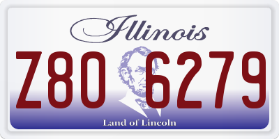 IL license plate Z806279
