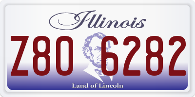IL license plate Z806282