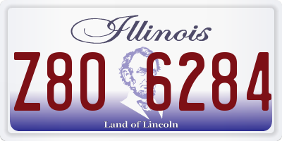 IL license plate Z806284