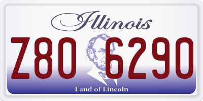 IL license plate Z806290