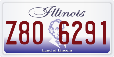 IL license plate Z806291