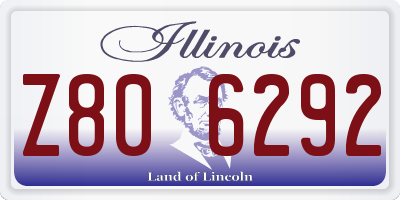 IL license plate Z806292