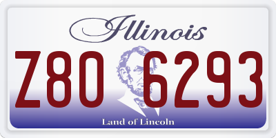 IL license plate Z806293