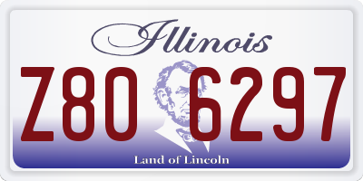 IL license plate Z806297