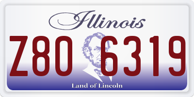 IL license plate Z806319