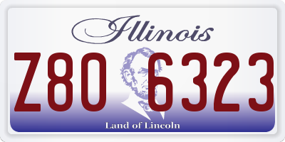 IL license plate Z806323