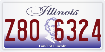 IL license plate Z806324