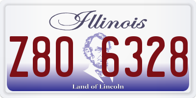 IL license plate Z806328