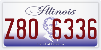 IL license plate Z806336