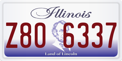 IL license plate Z806337