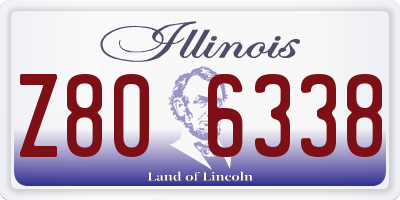IL license plate Z806338