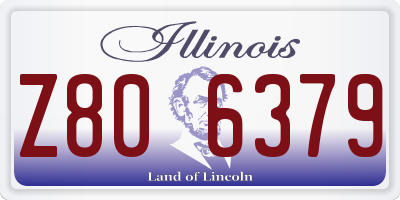IL license plate Z806379